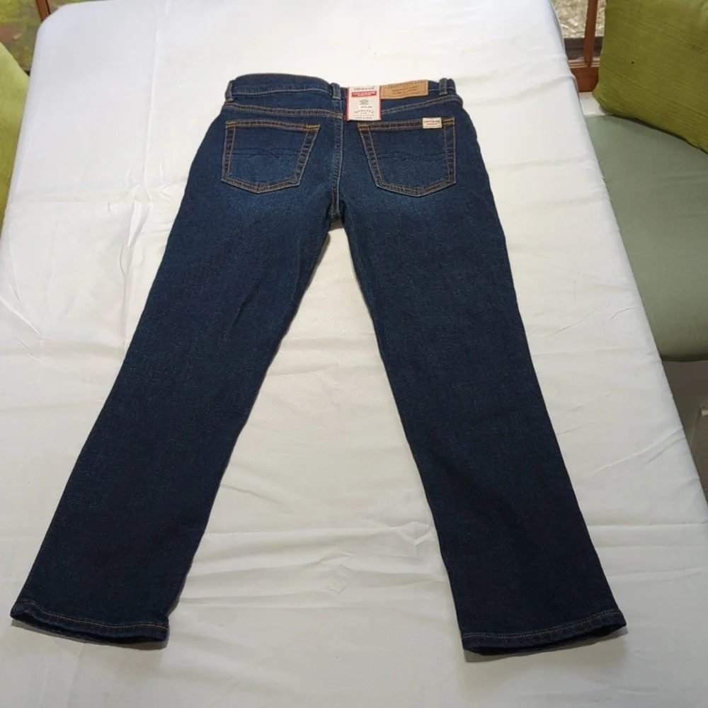 Levi's 10R Blue Straight Leg Kids Jeans with Floral Embroidery NEW WITH TAGS!!
